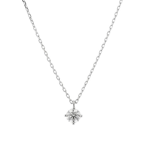 Heart＆Cupid】プラチナ ダイヤモンド ネックレス（0.2ct